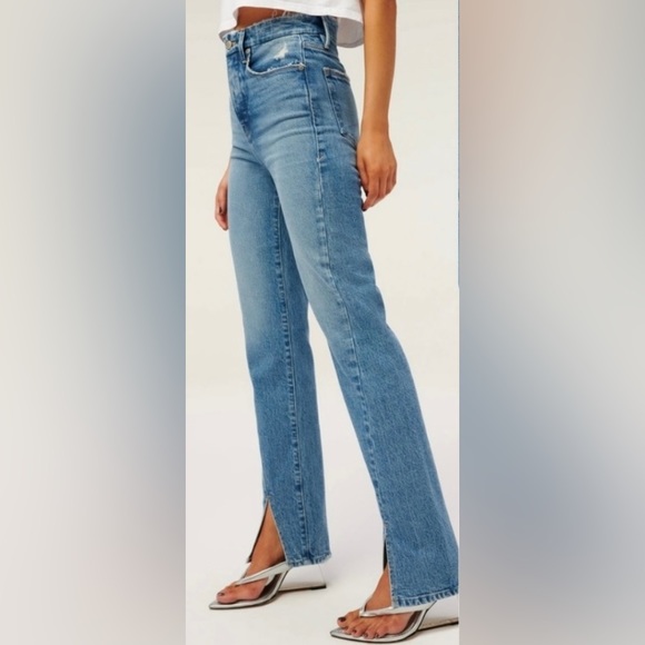 ✨BNWT: GOOD AMERICAN Women’s Good Boy Jeans- Size 8/29 - Picture 2 of 16